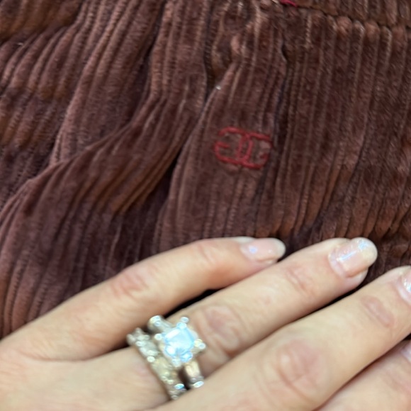 Vintage Givenchy Sport Brown Cord Corduroy Skirt Pockets - Picture 2 of 6